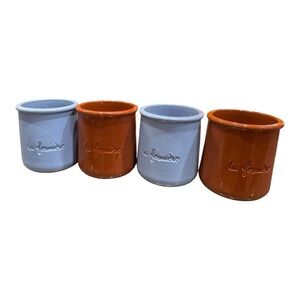 La Fermière Ceramic Yogurt Jars Set of 4
